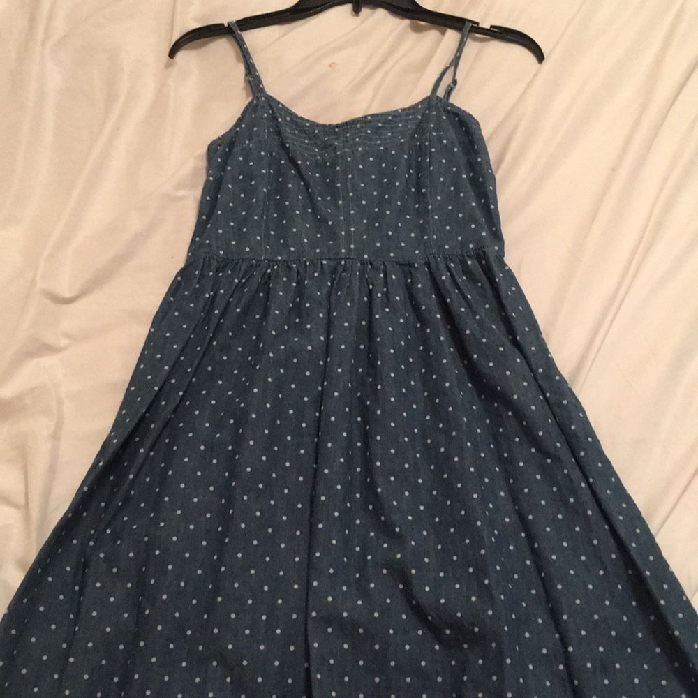 Denim Polkadot dress